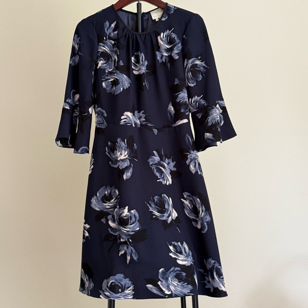 Kate Spade Floral Navy Dress